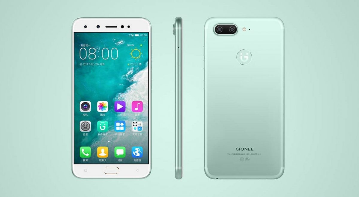 gionee s10 features